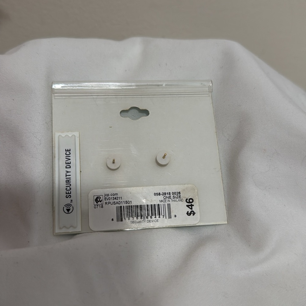 Itsy Bitsy NWT sterling sliver and CZ earring. - Picture 2 of 3